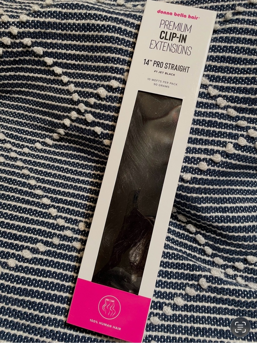 14" Pro Straight Clip-In Extensions - Jet Black